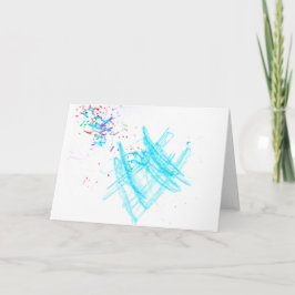 De Confettien van de verjaardag (spatie) Kaart