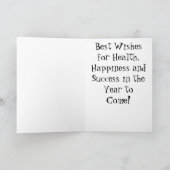 De Confettien van het nieuwjaar Feestdagen Kaart (Binnen)