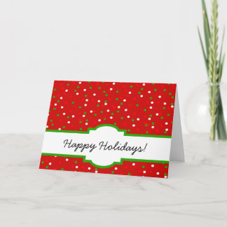 De Confettien van Kerstmis •  De roodgloeiende Feestdagen Kaart