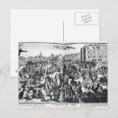 De congestie in Parijs Briefkaart (Voorkant / Achterkant)