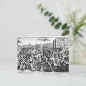De congestie in Parijs Briefkaart (Staand voorkant)