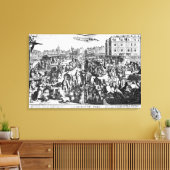 De congestie in Parijs Canvas Afdruk (Insitu (Woonkamer))