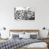 De congestie in Parijs Canvas Afdruk (Insitu (Slaapkamer))