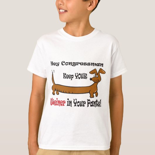 De congressman Weiner T-shirt (Voorkant)