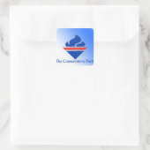 De Conservatieve Partij Oude Logo Vierkante Sticker (Tas)