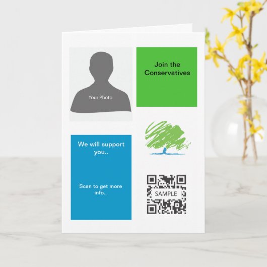 De Conservatieve Partij van de Sjabloon van het (Gele Bloem)