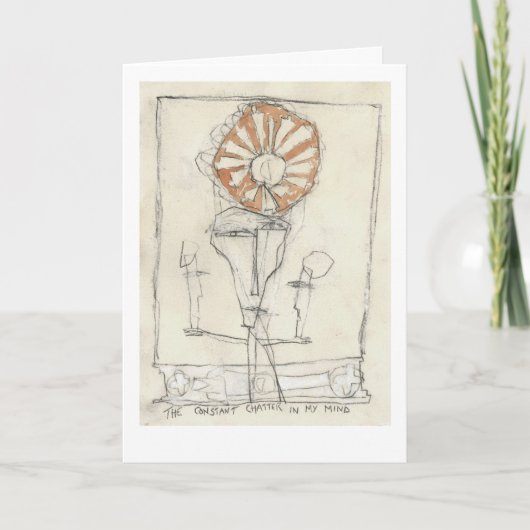 De constante babbelaar. kaart (Voorkant)