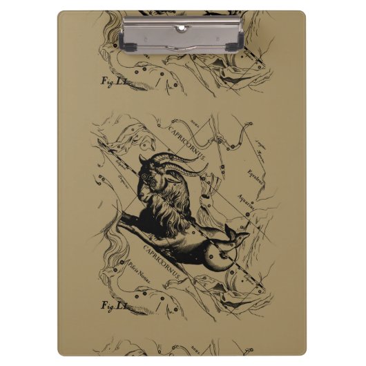 De Constellatie Hevelius 1690 van Steenbok op Klembord (Voorkant)