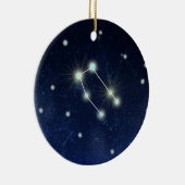 De Constellatie van Tweeling | Naam van de Douane Keramisch Ornament (Rechts)