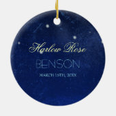 De Constellatie van Vissen | Naam van de Douane Keramisch Ornament (Achterkant)