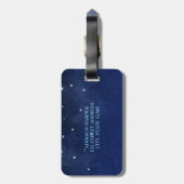 De Constellatie van Waterman | Naam & Adres van de Bagagelabel (Achterkant verticaal)