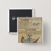 De Constellaties van de Dog en de Keel Vierkante Button 5,1 Cm (Voorkant /achterkant)