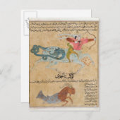 De constellaties van Sagittarius en Briefkaart (Voorkant / Achterkant)