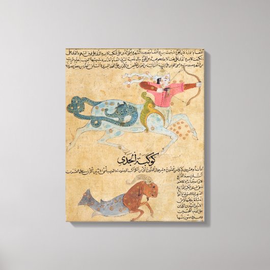 De constellaties van Sagittarius en Canvas Afdruk (Voorkant)