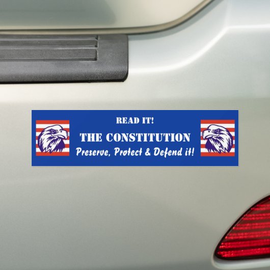 De constitutionele Bumpersticker (Op auto)
