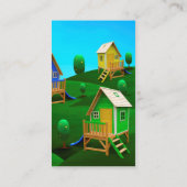 De constructietak van de aannemer visitekaartje (Achterkant)