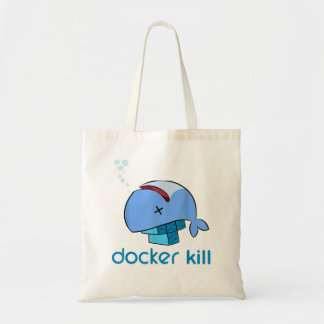 De container van de Docker linux zet programmacode Tote Bag