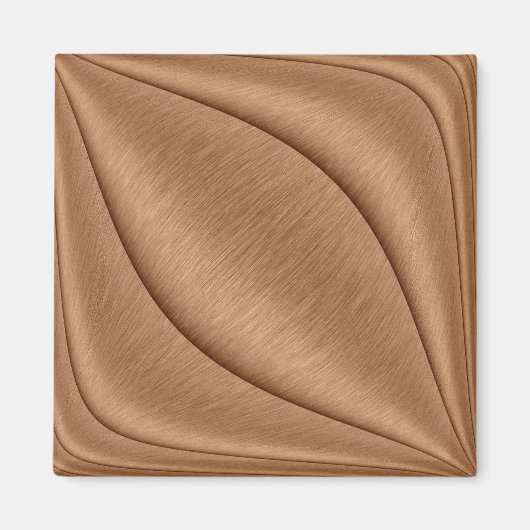 De Contour van het koper Magneet (Voorkant)