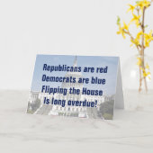 De controle over het Huis van Afgevaardigden omdra Kaart (Gele Bloem)