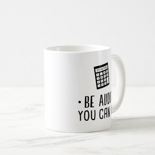 De controle u kan minimalistische Funny Calculator Koffiemok (Voorkant rechts)