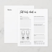 De controle van het lichaam in dagboekpagina (Voorkant / Achterkant)