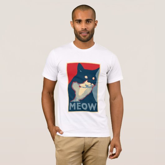 De controleerbaarheid van Meow T-shirt (Voorkant volledig)