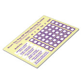 De controlelijst Dag uit Rechts-morgen starten Notitieblok (Schuin)