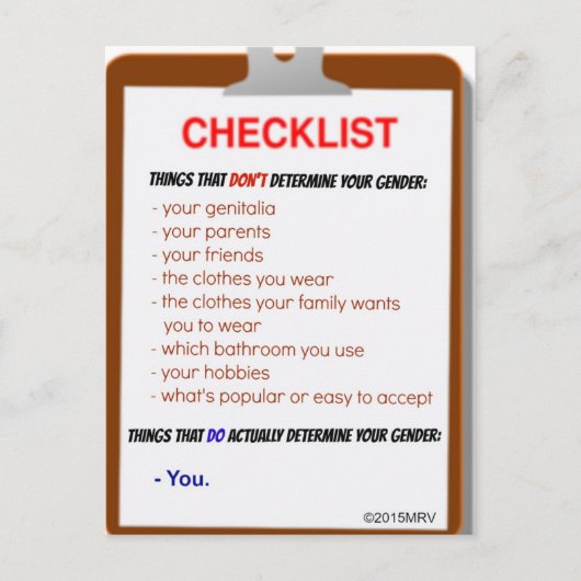 De Controlelijst van het geslacht Briefkaart (Voorkant)