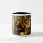 De conversie van Mary Magdalene, 1546-7 Tweekleurige Koffiemok (Center)