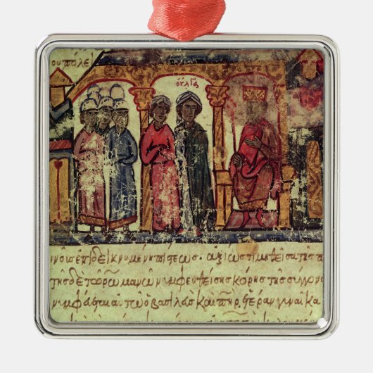 De    conversie van Olga Metalen Ornament (Voorkant)