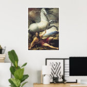 De conversie van Paul, c.1530 Parmigianino Poster (Thuiskantoor)
