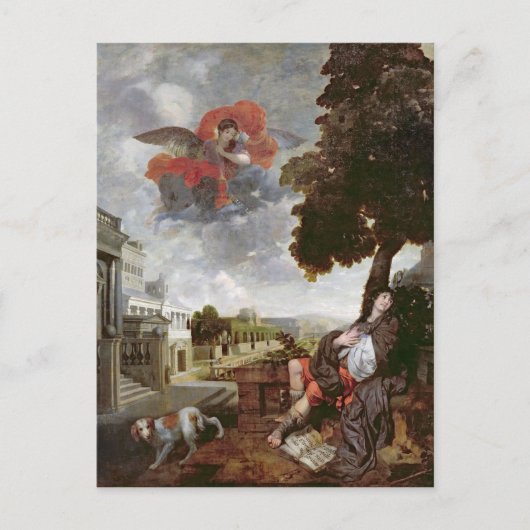 De conversie van St. Augustinus, c.1663 Briefkaart (Voorkant)