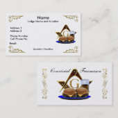 De Conviviviviale Freemason Business/Profile Card Visitekaartje (Voorkant / Achterkant)