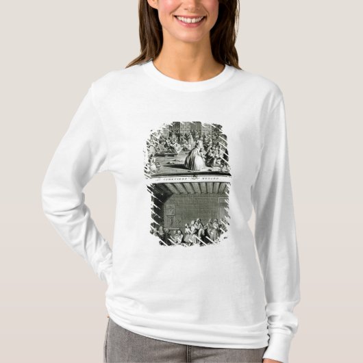 De convulsionarissen van het kerkhof van de paroch t-shirt (Voorkant)