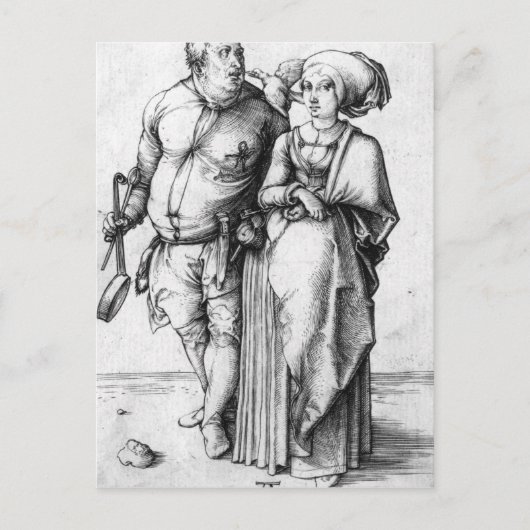 De Cook en zijn vrouw Briefkaart (Voorkant)