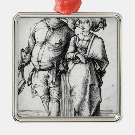 De Cook en zijn vrouw Metalen Ornament (Voorkant)