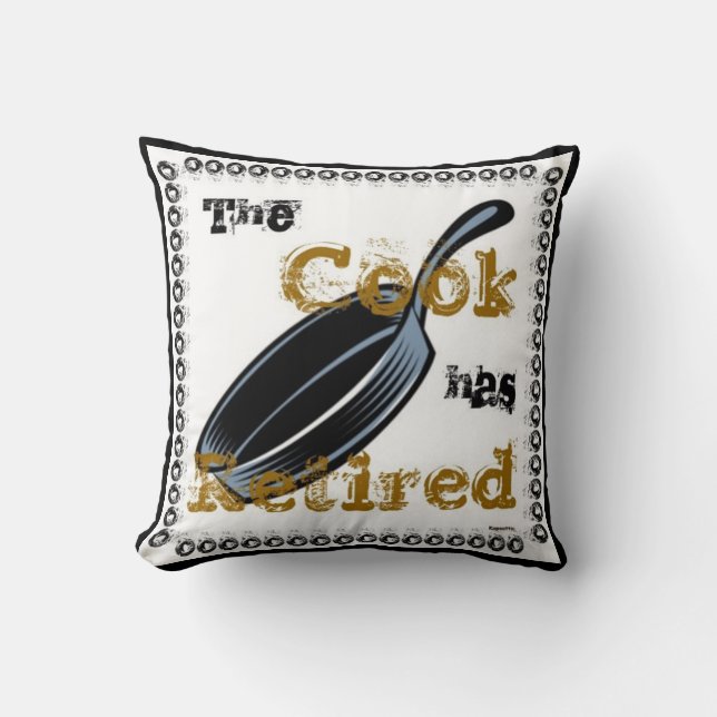 De Cook is in ruste Kussen (Voorkant)