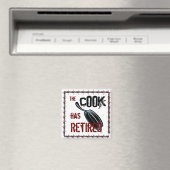 De Cook is uitgehongerd (rood/zwart) Magneet (Insitu (Vaatwasser))
