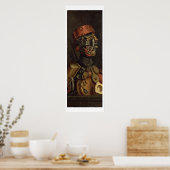 De Cook (olie op het paneel) Poster (Keuken)