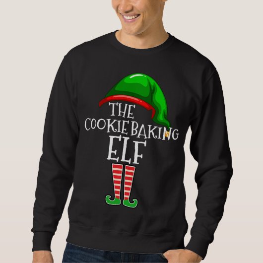 De Cookie Baking Elf Family Matching Group Christu Trui (Voorkant)