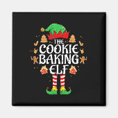 De Cookie Baking Elf Xmas Matching Christmas Fami Magneet (Voorkant)