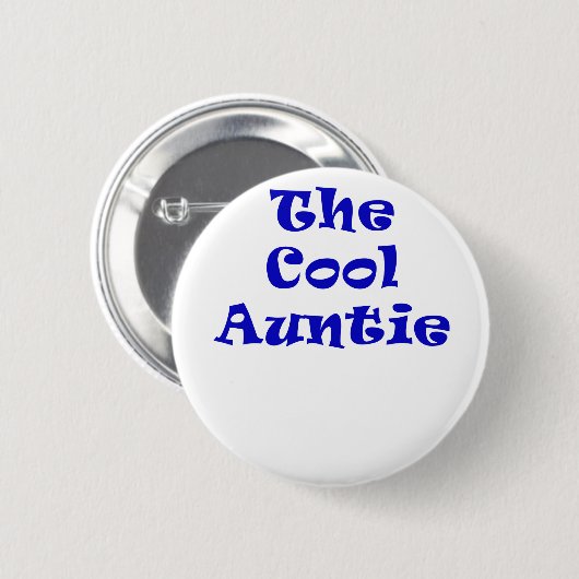 De Cool Auntie Ronde Button 5,7 Cm (Voorkant /achterkant)