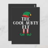 De Cool Aunty Elf Funny Kerstmis Briefkaart (Voorkant / Achterkant)