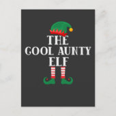 De Cool Aunty Elf Funny Kerstmis Briefkaart (Voorkant)