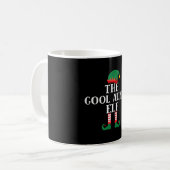 De Cool Aunty Elf Funny Kerstmis Koffiemok (Voorkant links)