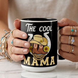 De Cool Mama | Westerse Moederdag Uniek Tweekleurige Koffiemok