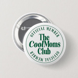 De Cool Moms Club Retro Groen Ronde Button 5,7 Cm