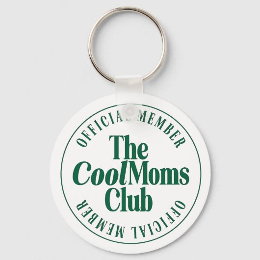 De Cool Moms Club Retro Groen Sleutelhanger (Voorkant)