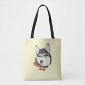 De Cool Siberian Husky Dog Canvas tas (Voorkant)