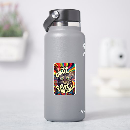 DE COOLE KAT ERVARING STICKER (HydroFlask)